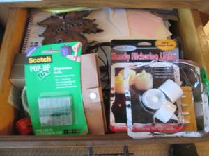 lot 145 image: Drawer filled with office and house...