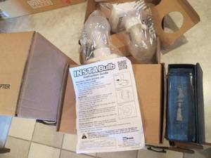 lot 158 image: New Insta-Bulb kits plus heavy glas...