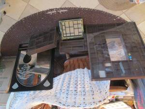 lot 181 image: Lot of shadowbox style shelves plus...