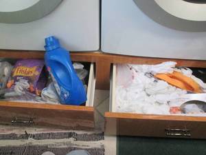 lot 302 image: Laundry detergents, cat food, lint ...