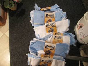 lot 316 image: Multiple packages of terrycloth cle...