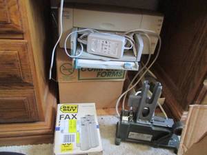 lot 14 image: Stemming machine, copier and fax pa...