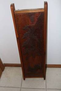 lot 231 image: 36 inch wooden carving wall art...