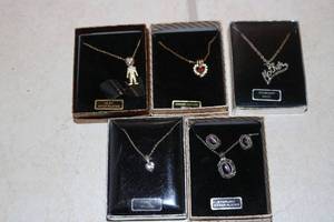 lot 236 image: 5 necklaces...