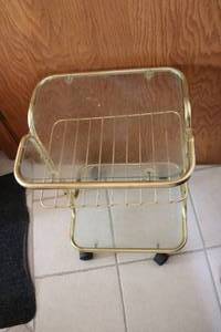 lot 241 image: small side tableshelf on wheels 21...