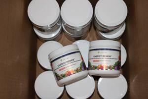 lot 243 image: 14 containers of energy renew muscl...