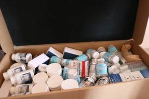 lot 245 image: box of miscellaneous supplements so...