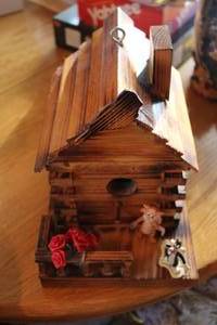lot 270 image: wooden bird house...
