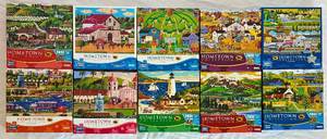 lot 44 image: 1000 pc Puzzles -Mega Puzzles - Bundle of 10