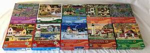 lot 41 image: Mega Puzzles Bundle of 10- 1000 pc Puzzles
