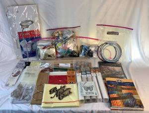 lot 51 image: Counted Cross Stitch Supplies Bundle