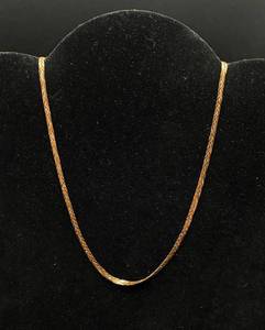 lot 14 image: 14kt Gold Chain Made in Italy 16 Long