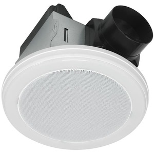 lot 88 image: HOMEWERKS 80 CFM Ceiling Mount Bathroom Exhaust Fan with Bluetooth Speaker and LED Light