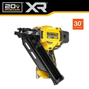 lot 181 image: NEW - DEWALT 20-Volt 30° Cordless Framing Nailer (Tool-Only)
