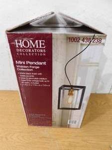 lot 32 image: Home Decorators Mini Pendant Walden Forge Collection