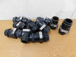 lot 127 image: (10) Everbilt 2 in. Sewage Check Valve with Compression Fittings