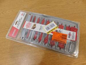 lot 179 image: DIABLO Speed Demon High Speed Steel Spade Bit Set With Pouch (16-Piece)