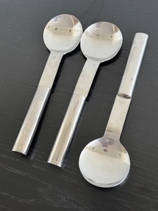 lot 31A image: (3) Boda Nova Stockholm Serving Spoons