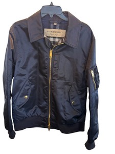 lot 27 image: Burberry Satin Bomber  Burberry Satin Bomber Jacket Size Large