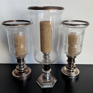 lot 35 image: Three Piece Ralph Decorative Candle Holders