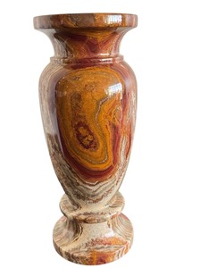 lot 23 image: Pakistan Onyx Marble Vase  18 Onyx Marble Vase