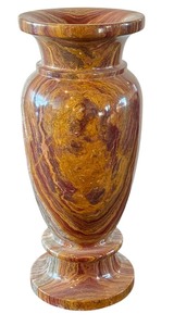 lot 28A image: Large Pakistan Onyx Marble Floor Vase  24 Pakistan Onyx Marble Vase
