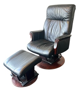 lot 14 image: Black Avantglide Reclining Glider Chair