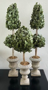 lot 70 image: Three Lovely Faux Topiary Plants