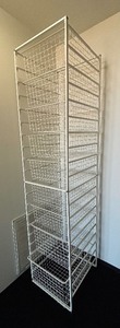 lot 72 image: White Metal Nine Drawer Organizer