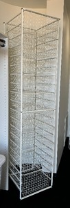 lot 73 image: White Metal Nine Drawer Organizer