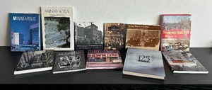 lot 117 image: Variety of Minnesota Motif Books including Famous Minnesotans, Minneapolis in the 1970s, Down & Out and More