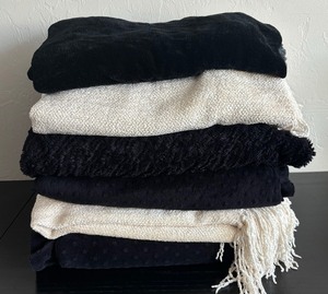 lot 192 image: Six Plush Throw Blankets