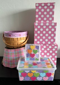lot 213 image: Decorative Boxes, Bins and Bucket