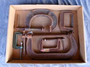 lot 21 image: 2- Larger C Clamps
