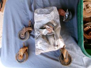lot 46 image: Box of Caster Wheels