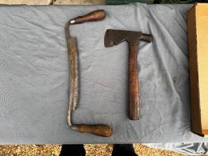 lot 54 image: Draw Knife & Drywall Hatchet