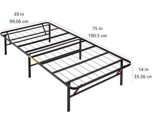 lot 13 image: Amazon Basics Twin Sized Platform Bed Frame