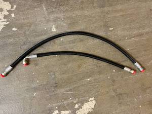 lot 37 image: 2 x 12 Hydraulic Hoses with Fittings