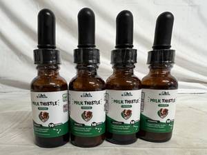 lot 49 image: 4 Bottles of Dog Milk Thistle Supplament