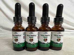 lot 50 image: 4 Bottles of Dog Milk Thistle Supplament