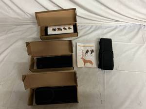 lot 74 image: 3 Black Dog Leg Braces - Large