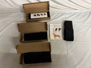 lot 76 image: 3 Black Dog Leg Braces - Large