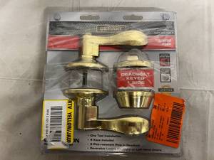 lot 89 image: Defiant Combo Pack Deadbolt Door Handle Set