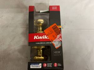 lot 92 image: Kwikset Keyed Entry Doorknob Set