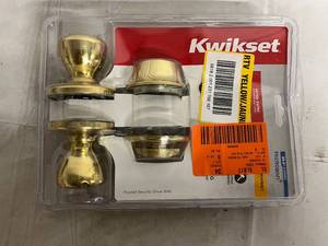 lot 95 image: KwikSet Double Cylinder Deadbolt Doorknob Set