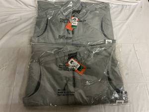 lot 99 image: 2 Storm Creek Gray Smooth Shell Vests - Large