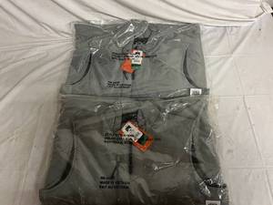 lot 101 image: 2 Storm Creek Gray Smooth Shell Vests - Large