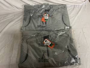 lot 104 image: 2 Storm Creek Gray Smooth Shell Vests - Large