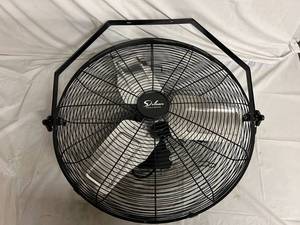 lot 2 image: Simple Deluxe 24 Inch Industrial Wall Mount Fan, 3 Speed Commercial Ventilation Metal Fan