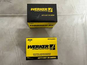 lot 156 image: 2 x 24ct Pack of Werker AAA Batteries
